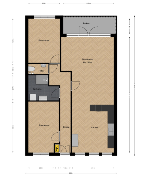 2D plattegrond